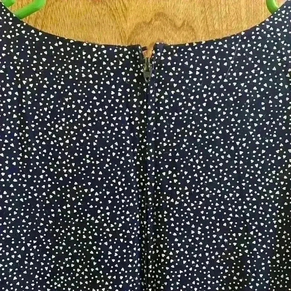 Penbrooke Lane Vintage Navy Blue and White Polka Dot Heart Romper Rare Find - Picture 6 of 8